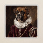 Boxer Renaissance Royal vinyl sticker by Tritan, angled view