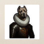 Cane Corso Renaissance Royal vinyl sticker by Tritan, angled view