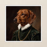 Dachshund Royal Portrait Kiss-Cut Sticker, Regal Dog Art, Dachshund Lover Gift, Vinyl Sticker
