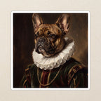 French Bulldog Renaissance Royal vinyl sticker by Tritan, angled view