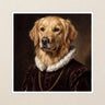 Golden Retriever Royal Portrait Kiss-Cut Sticker, Regal Dog Art, Golden Retriever Lover Gift, Waterproof Vinyl