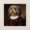 Havanese Royal Portrait Kiss-Cut Sticker, Regal Dog Art, Havanese Lover Gift, Vinyl Sticker