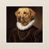 Labrador Retriever Royal Portrait Kiss-Cut Sticker, Regal Dog Art, Labrador Retriever Lover Gift, Vinyl Sticker