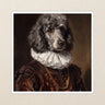 Poodle Royal Portrait Kiss-Cut Sticker, Regal Dog Art, Poodle Lover Gift, Vinyl Sticker
