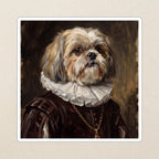 Shih Tzu Renaissance Royal vinyl sticker by Tritan, angled view