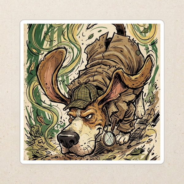 Beagle Comic Pop Die-Cut Sticker, Bold Dog Art, Beagle Lover Gift, Waterproof Vinyl