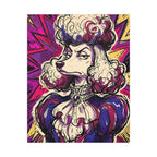 Poodle Comic Pop Art canvas print by Tritan, front