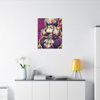 Poodle Comic Pop Art canvas print by Tritan, desk wall