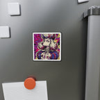 Poodle Comic Pop Art die-cut magnet by Tritan, on the fridge