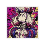 Poodle Comic Pop Art die-cut magnet by Tritan, front