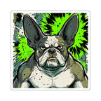 French Bulldog Comic Pop Art vinyl sticker by Tritan, front