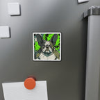 French Bulldog Comic Pop Art die-cut magnet by Tritan, on the fridge