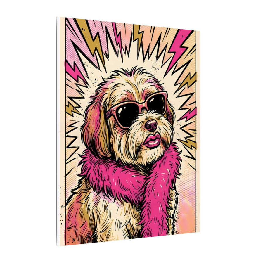 Havanese Comic Pop Art canvas print by Tritan, side