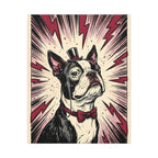 Boston Terrier Comic Pop Art canvas print by Tritan, front