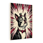 Boston Terrier Comic Pop Art canvas print by Tritan, side