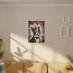 Boston Terrier Comic Pop Art canvas print by Tritan, sofa wall