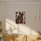 German Shepherd Comic Pop Art canvas print by Tritan, sofa wall