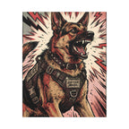 German Shepherd Comic Pop Art canvas print by Tritan, front