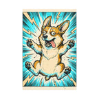 Corgi Comic Pop Art canvas print by Tritan, front