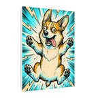 Corgi Comic Pop Art canvas print by Tritan, side