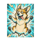 Corgi Comic Pop Art canvas print by Tritan, front
