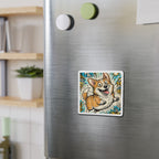 Corgi Comic Pop Art die-cut magnet by Tritan, on steel