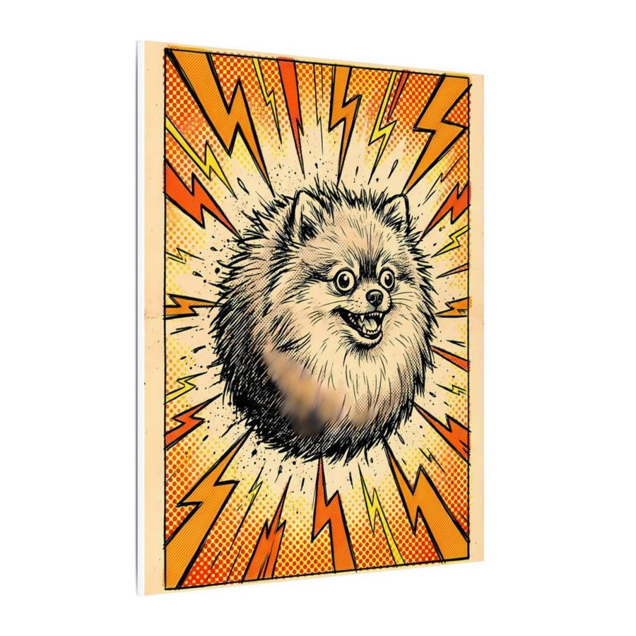 Pomeranian Comic Pop Art canvas print by Tritan, side