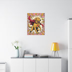 Golden Retriever Comic Pop Art canvas print by Tritan, desk wall
