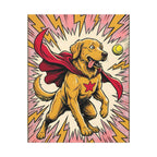 Golden Retriever Comic Pop Art canvas print by Tritan, front