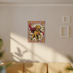 Golden Retriever Comic Pop Art canvas print by Tritan, sofa wall