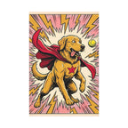 Golden Retriever Comic Pop Art canvas print by Tritan, front