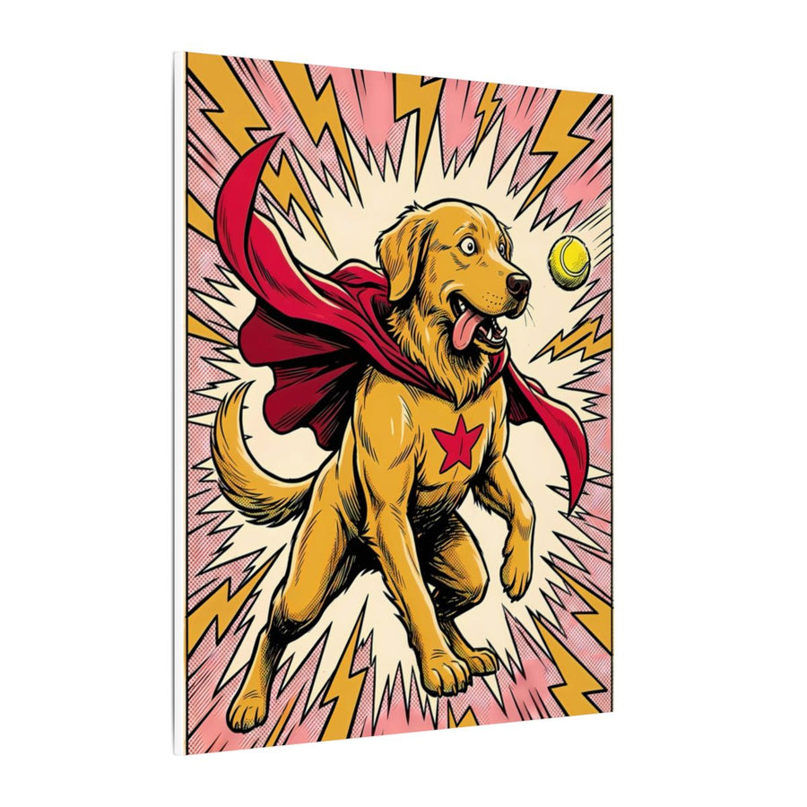 Golden Retriever Comic Pop Art canvas print by Tritan, side