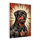 Rottweiler Comic Pop Art canvas print by Tritan, side