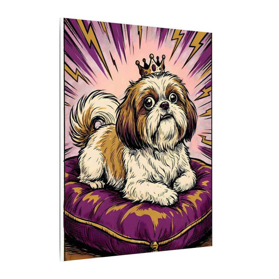 Shih Tzu Comic Pop Art canvas print by Tritan, side