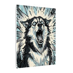 Siberian Husky Comic Pop Art canvas print by Tritan, side