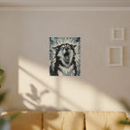 Siberian Husky Comic Pop Art canvas print by Tritan, sofa wall