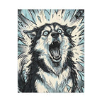 Siberian Husky Comic Pop Art canvas print by Tritan, front