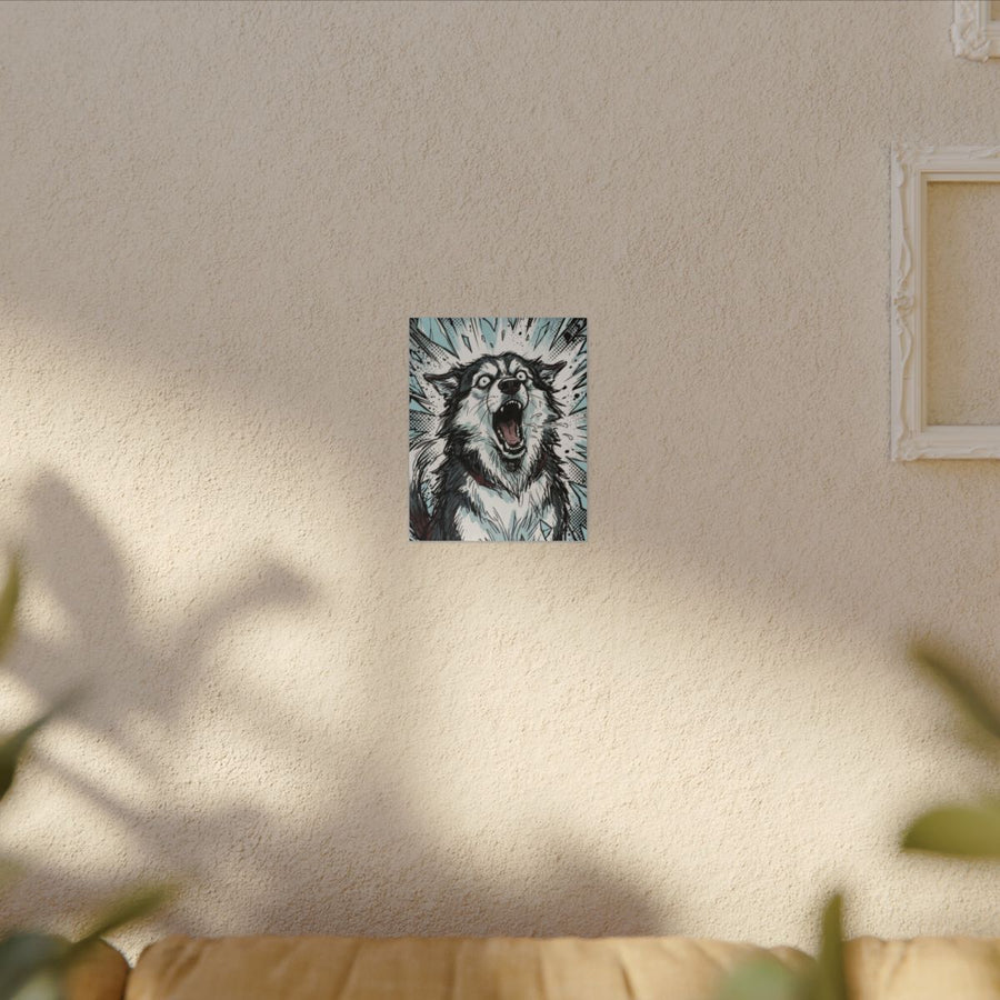 The Shattering Husky - V6 Extreme Comic Edition Canvas