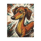 Dachshund Comic Pop Art canvas print by Tritan, front