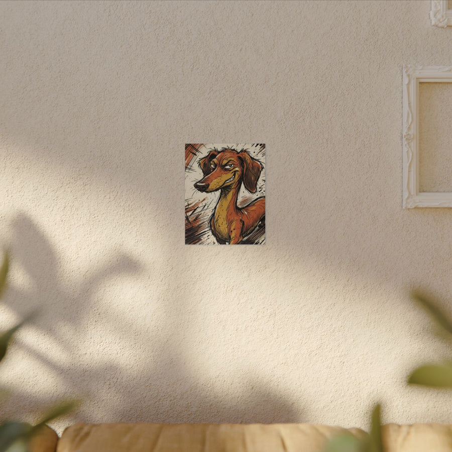 The Sneaky Dachshund - V6 Extreme Comic Edition Canvas