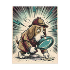 Beagle Comic Pop Art canvas print by Tritan, front