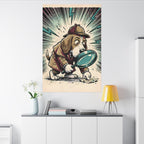 Beagle Comic Pop Art canvas print by Tritan, desk wall