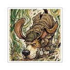 Beagle Comic Pop Art vinyl sticker by Tritan, front