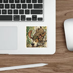Beagle Comic Pop Art vinyl sticker by Tritan, on a laptop