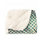 Beagle Comic Pop Art sherpa blanket by Tritan, folded