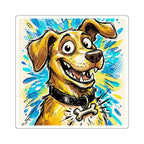Labrador Retriever Comic Pop Art vinyl sticker by Tritan, front