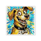 Labrador Retriever Comic Pop Art die-cut magnet by Tritan, front