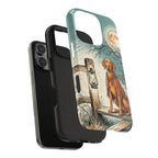 Vizsla Halloween tough phone case by Tritan, two-piece layers