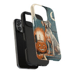 Weimaraner Halloween tough phone case by Tritan, two-piece layers