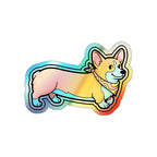 Corgi Retro Y2K vinyl sticker by Tritan, front